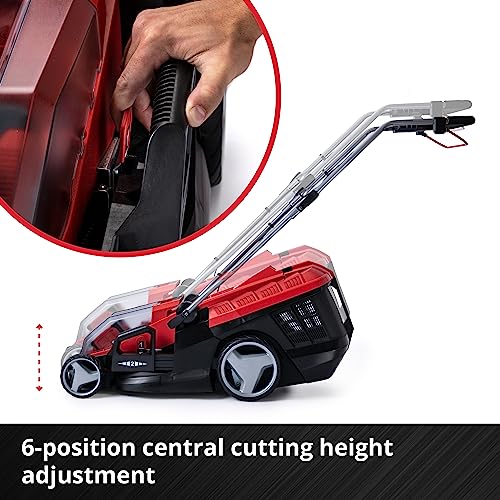 Einhell Akku-Rasenmäher GE-CM 36/36 Li Kit, 36 V, 36 cm Schnittbreite, Brushless, 40 L Fangkorb, 2x Akku + 2x Ladegerät