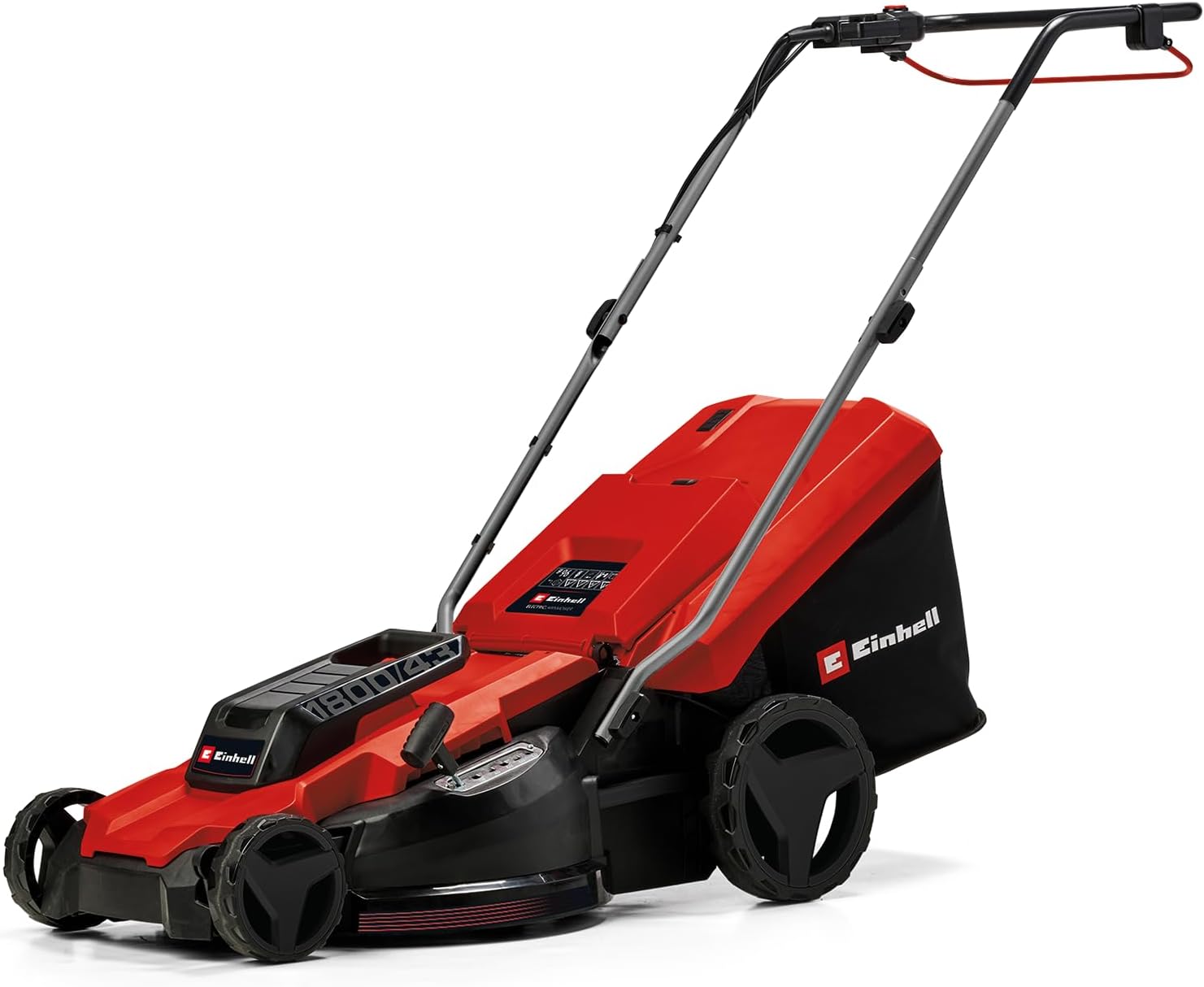 Einhell Elektro-Rasenmäher GC-EM 1800/43 (1.800 W, 43 cm Schnittbreite, bis 800 m², 50 L Fangkorb, zentrale Schnitthöhenverstellung mit 20-65 mm Schnitthöhe)