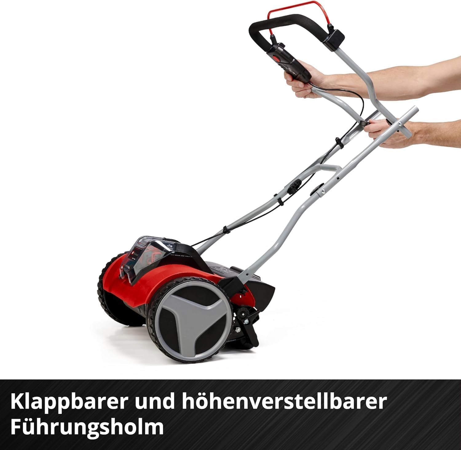 Einhell Akku-Rasenmäher GE-HM 18/38 Li - Solo Power X-Change (Li-ion, 18V, kugelgelagerte Mähspindel mit 5 präzisionsgeschliffenen Stahlmessern, ohne Akku und Ladegerät)