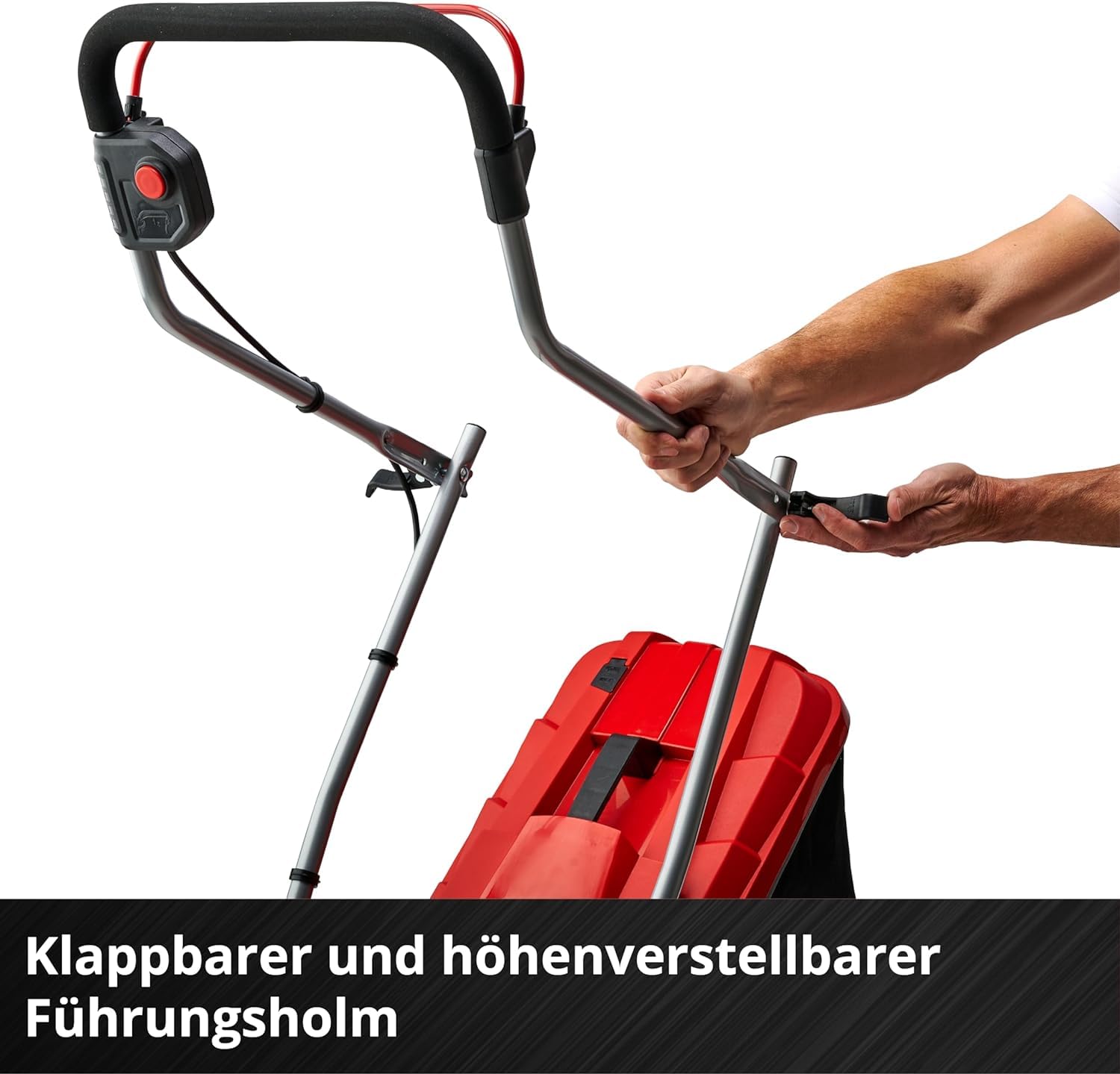 Einhell Akku-Rasenmäher GE-CM 18/33 Li Kit, 18 V, 33 cm Schnittbreite, bis 200 m², 30 L Fangkorb, inkl. 4,0 Ah Akku + Lader