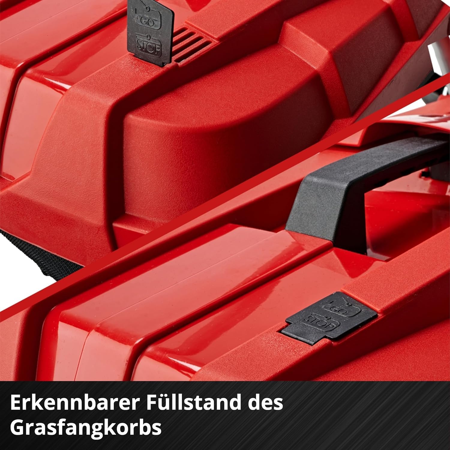 Einhell Akku-Rasenmäher GE-CM 18/33 Li Kit, 18 V, 33 cm Schnittbreite, bis 200 m², 30 L Fangkorb, inkl. 4,0 Ah Akku + Lader
