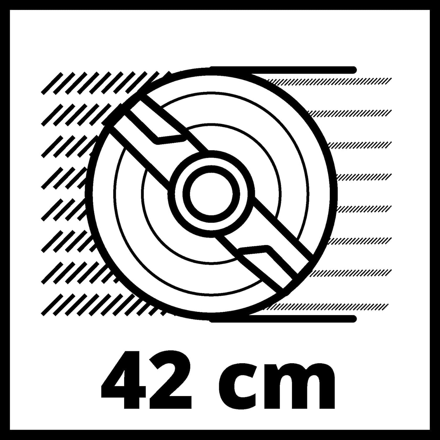 Einhell Elektro Rasenmäher GC-EM 1742 (1.700W, 42cm Schnittbr., 50L Fangbox, 20-65mm Schnitth., klappb. Führungsholm, leicht und robust)