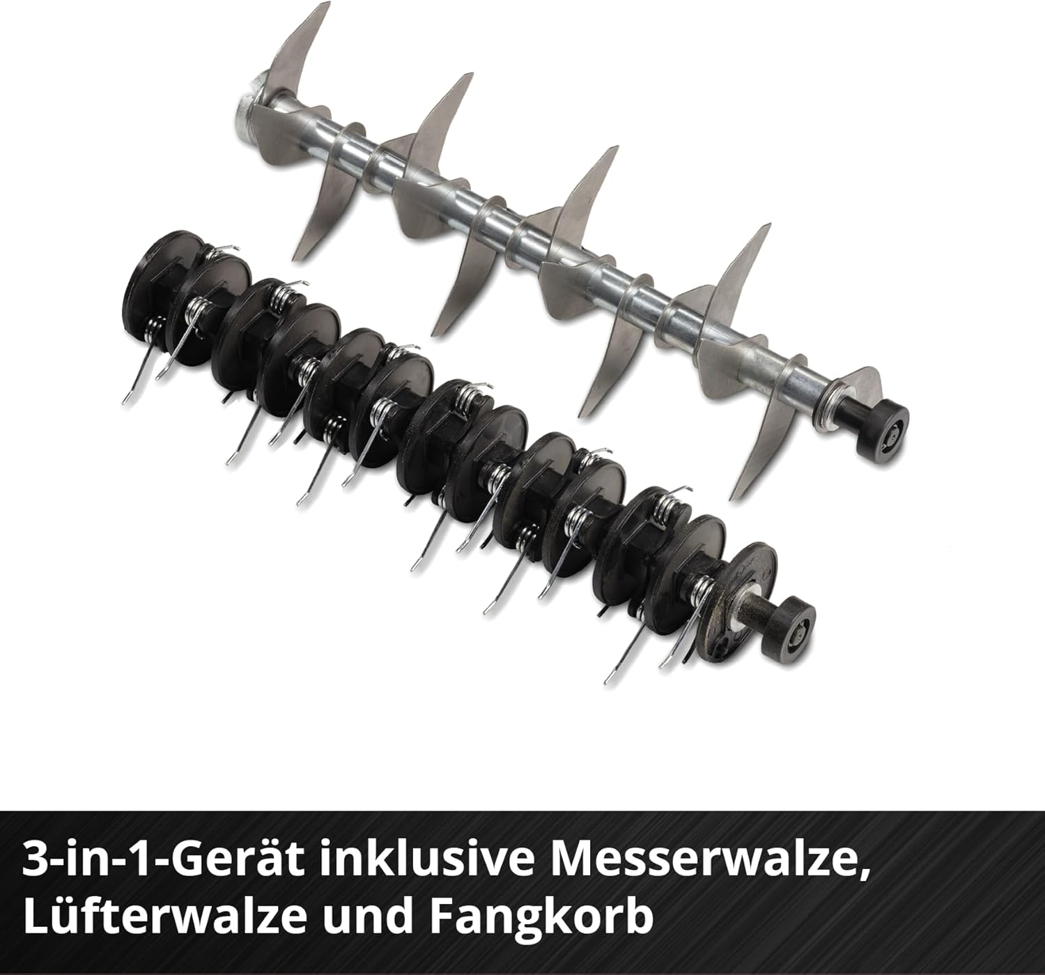 Einhell Akku-Vertikutierer-Lüfter GE-SA 36/35 Li-Solo Power X-Change (Li-Ion, 36 V, bürstenloser Motor, 35cm Messerwalze, 28L Fangsack, einstellbare Arbeitstiefe, ohne Akku & Ladegerät)