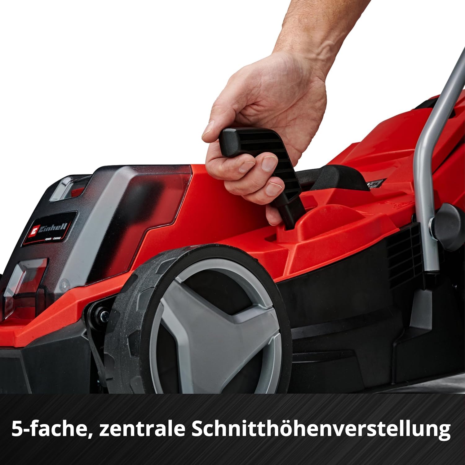 Einhell Akku-Rasenmäher GE-CM 18/33 Li Kit, 18 V, 33 cm Schnittbreite, bis 200 m², 30 L Fangkorb, inkl. 4,0 Ah Akku + Lader