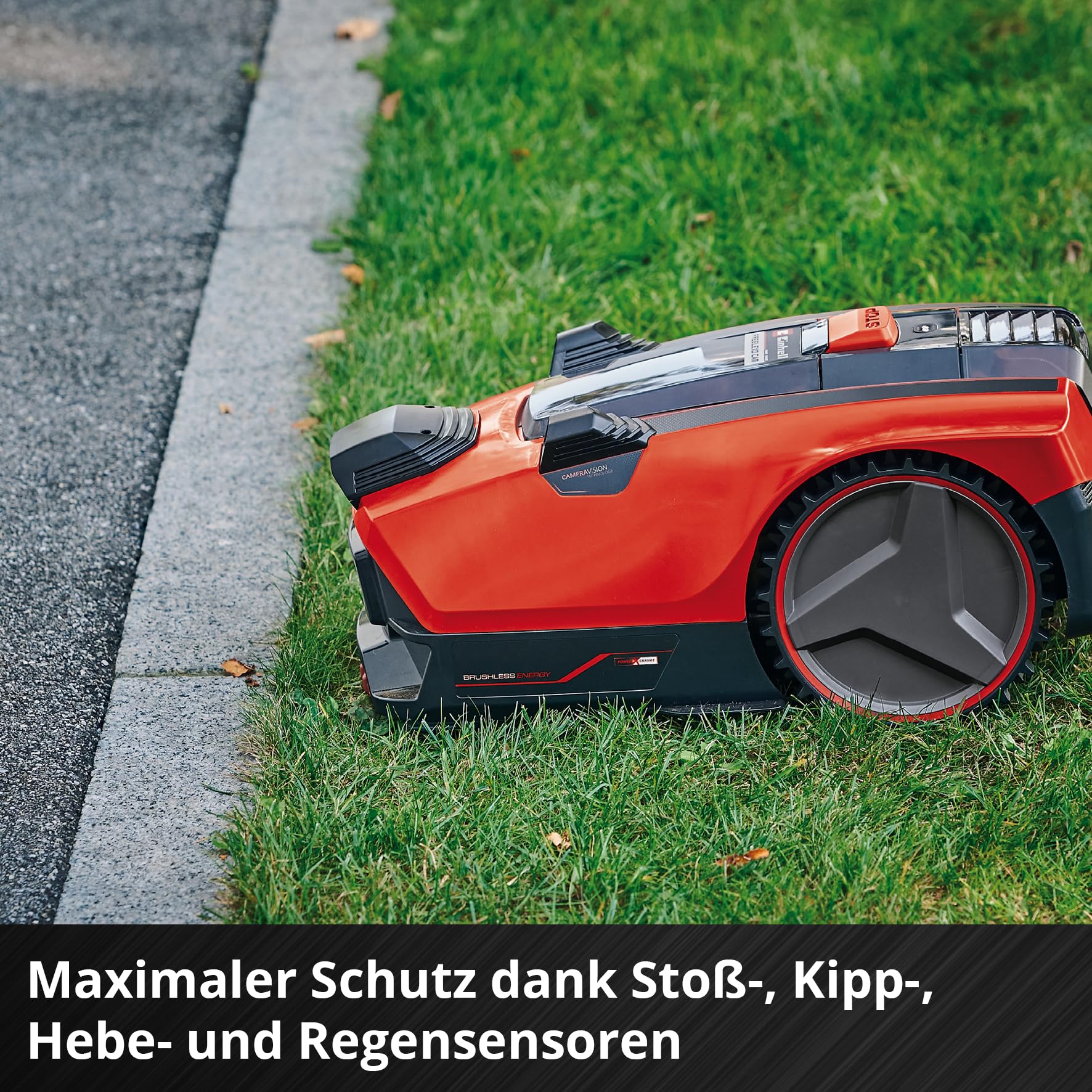 Einhell Akku-Rasenmäher GE-CM 18/33 Li Kit, 18 V, 33 cm Schnittbreite, bis 200 m², 30 L Fangkorb, inkl. 4,0 Ah Akku + Lader