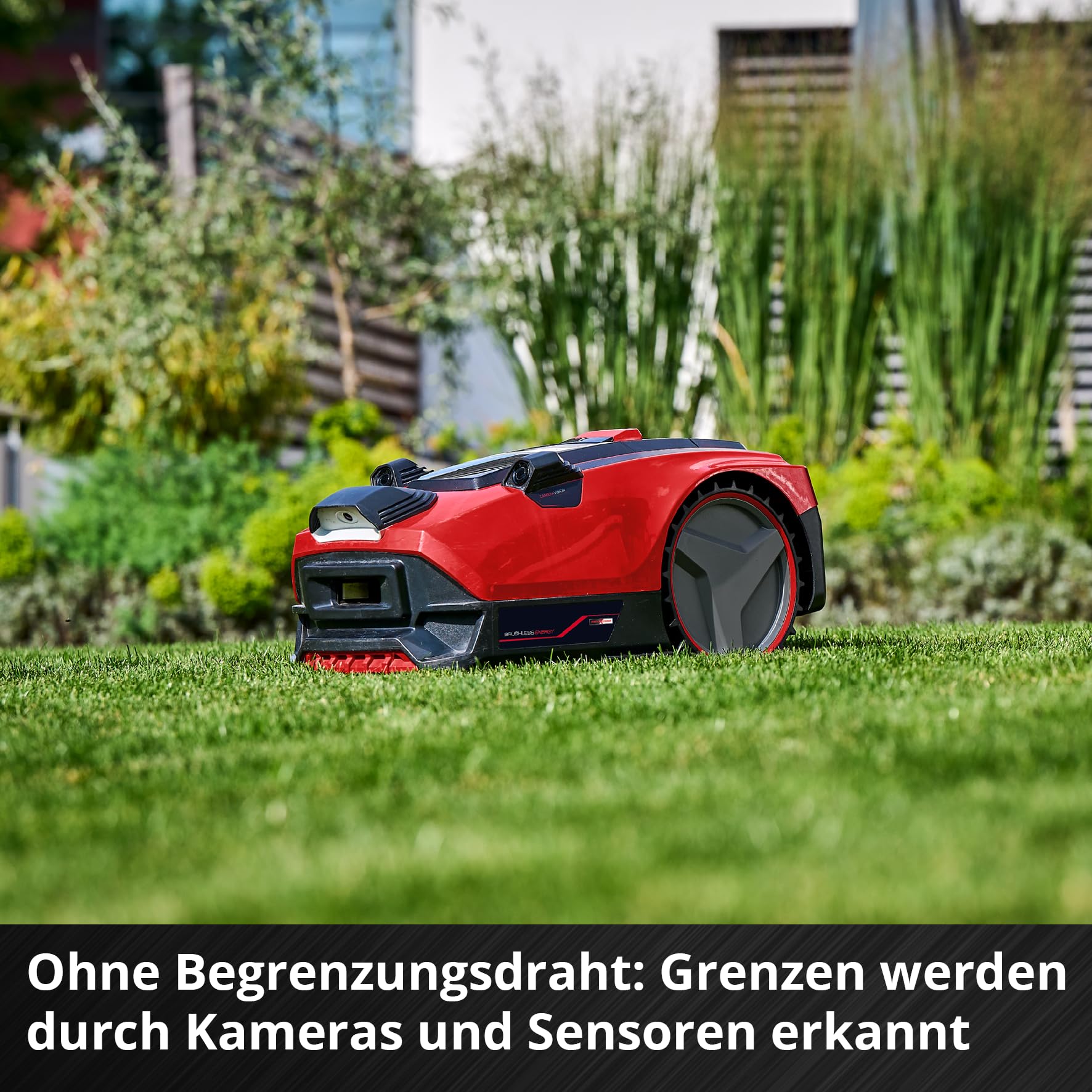 Einhell Akku-Rasenmäher GE-CM 18/33 Li Kit, 18 V, 33 cm Schnittbreite, bis 200 m², 30 L Fangkorb, inkl. 4,0 Ah Akku + Lader