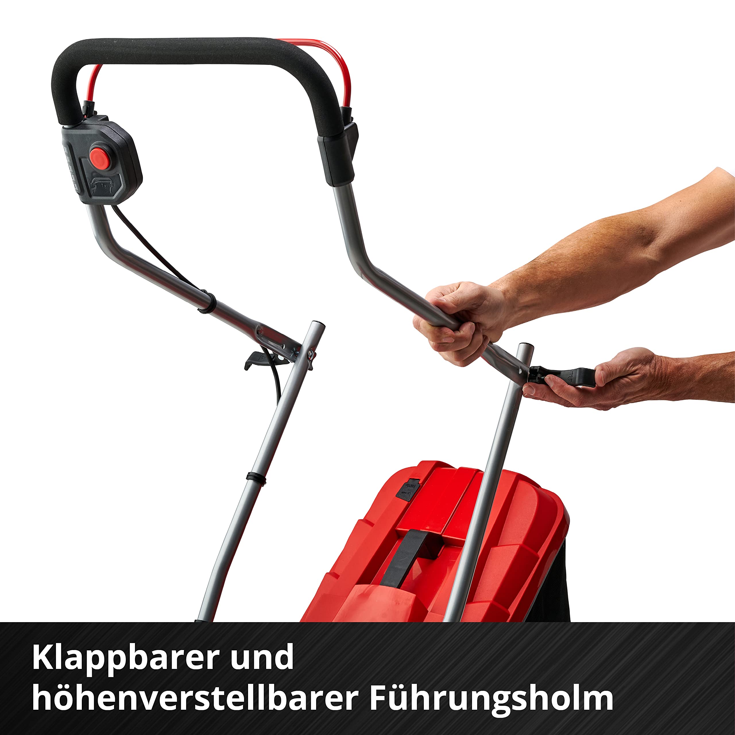 Einhell Akku-Rasenmäher GE-CM 18/33 Li Kit, 18 V, 33 cm Schnittbreite, bis 200 m², 30 L Fangkorb, inkl. 4,0 Ah Akku + Lader